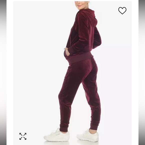🌿 White Mark Velour Jogging Suit • NWT - Picture 3 of 15